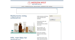 Desktop Screenshot of medizin-welt.info